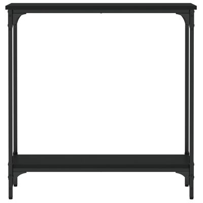 vidaXL Table console noir 75x22,5x75 cm bois d'ingénierie