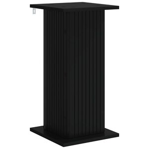 vidaXL Support de Plante Noir 30,5 x 30 x 60,5 cm Bois d'ing&eacute;nierie