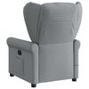 vidaXL Fauteuil de massage inclinable Gris clair Tissu