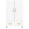 vidaXL Buffet haut blanc 69,5x31x115 cm bois d'ingénierie