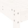vidaXL Ensemble de bar de jardin 3 pcs blanc bois de pin massif