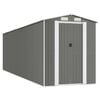 vidaXL Abri de jardin Gris clair 192x689x223 cm M&eacute;tal galvanis&eacute;
