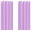 vidaXL Rideaux occultants avec anneaux 2 pc Pourpre 225 x 140 cm
