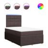 vidaXL Sommier &agrave; lattes de lit avec matelas Marron fonc&eacute; 120x200 cm