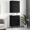 vidaXL Haut Armoire 2 pcs Ch&ecirc;ne noir Bois d'ing&eacute;nierie