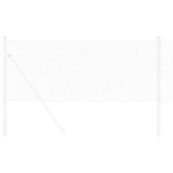 vidaXL Cl&ocirc;ture hexagonale Argent&eacute; 0,4 x 25 m Acier galvanis&eacute;