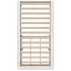 vidaXL Cadre de lit Blanc 90 x 190 cm Bois de pin massif