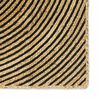 vidaXL Tapis Naturel et Noir 120 x 120 cm Jute
