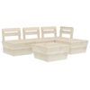 vidaXL Salon de jardin palette 5 pcs Bois d'&eacute;pic&eacute;a impr&eacute;gn&eacute;