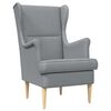 vidaXL fauteuil Gris clair tissu