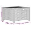 vidaXL Bo&icirc;te de rangement de jardin 60x54x41 cm Rotin PP Blanc