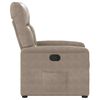 vidaXL Fauteuil inclinable taupe tissu microfibre