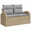 vidaXL Ensemble de canap&eacute; de jardin 12 pcs Beige et Gris clair
