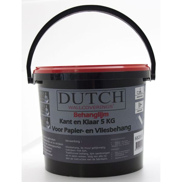 DUTCH WALLCOVERINGS Colle de papier peint pr&ecirc;te &agrave; utiliser 5 kg