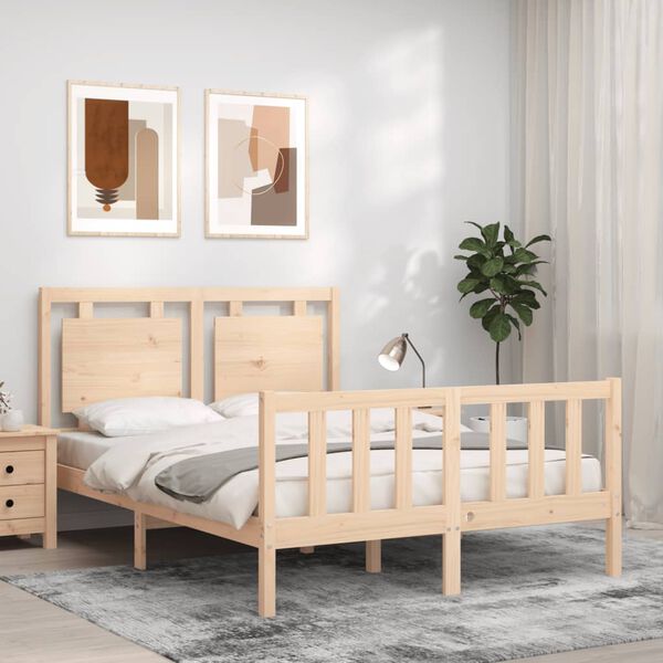 vidaXL Cadre de lit sans matelas 120x200 cm bois de pin massif