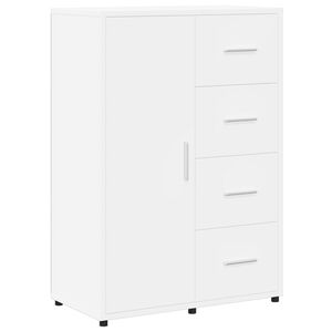 vidaXL Buffet blanc 60x31x84 cm bois d'ing&eacute;nierie
