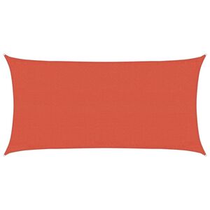 vidaXL Voile d'ombrage 160 g/m&sup2; Terre cuite 3x6 m PEHD