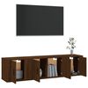 vidaXL Ensemble de meubles TV 3 pcs Ch&ecirc;ne marron Bois d'ing&eacute;nierie