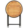vidaXL Ensemble de bistro de jardin 3 pcs rotin et bois d&rsquo;acacia noir