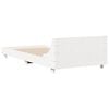 vidaXL Cadre de lit sans matelas blanc 100x200 cm bois de pin massif