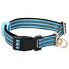 vidaXL Harnais pour chien avec laisse et collier réglables bleu L