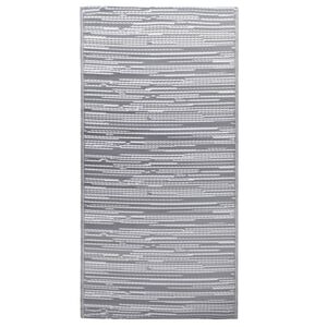 vidaXL Tapis d'ext&eacute;rieur ARAKIL Gris 80x150 cm PP
