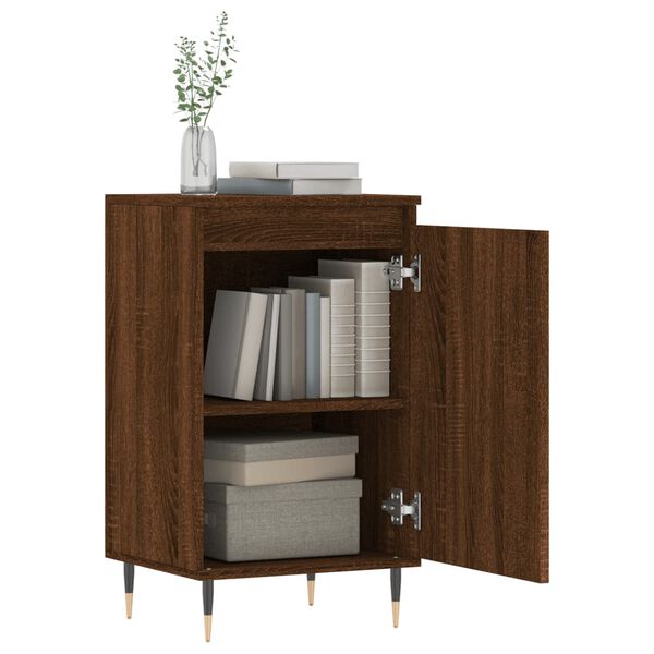 vidaXL Buffets 2 pcs ch&ecirc;ne marron 40x35x70 cm bois d'ing&eacute;nierie
