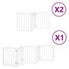 vidaXL Barri&egrave;re pour chien porte pliable 12 panneaux bois de peuplier