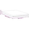 vidaXL Matelas Blanc 140 x 200 cm Ressort ensach&eacute;