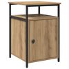 vidaXL Cabinet de chevet ch&ecirc;ne artisanal Bois d'ing&eacute;nierie