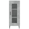 vidaXL Buffet Gris b&eacute;ton 34,5x34x90 cm Bois d'ing&eacute;nierie