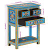 vidaXL Buffet turquoise 55x30x76 cm bois massif de manguier