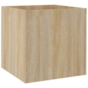 vidaXL Jardini&egrave;re Ch&ecirc;ne sonoma 40x40x40 cm Bois d'ing&eacute;nierie