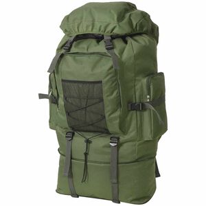 vidaXL Sac &agrave; dos en style d'arm&eacute;e XXL 100 L Vert