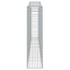 vidaXL Paniers à gabions arqués 3 pcs 400x30x120/140 cm Fer galvanisé