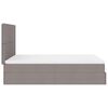 VidaXL Cadre de lit ottoman avec matelas taupe 140x190 cm tissu