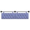 vidaXL T&ecirc;te de lit suspendue Bleu denim 170 x 55 x 7 cm tissu