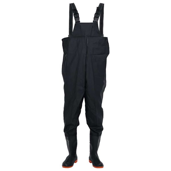 vidaXL Cuissardes avec bottes noir taille 42
