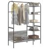 vidaXL Porte-vêtements Gris 120 x 44 x 160 cm Bois d'ingénierie