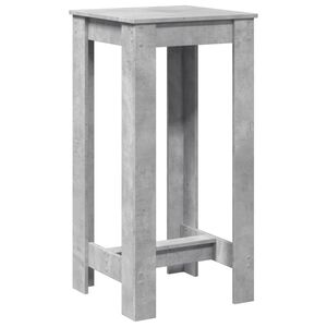 vidaXL Table de bar gris b&eacute;ton 51x50x103,5 cm bois d'ing&eacute;nierie