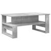vidaXL Table basse Gris b&eacute;ton 90 x 50 x 40 cm Bois d'ing&eacute;nierie