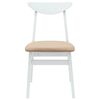 vidaXL Chaises de salle &agrave; manger 2 pcs Blanc 42 x 47.5 x 81 cm
