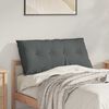 vidaXL Coussin de Dos Gris fonc&eacute; 100 x 19 x 50 cm tissu