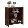 vidaXL Buffet Ch&ecirc;ne fum&eacute; 70x40,5x75 cm Bois d'ing&eacute;nierie