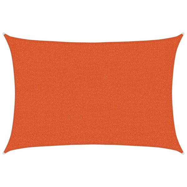 vidaXL Voile d'ombrage 160 g/m&sup2; Orange 2x3 m PEHD