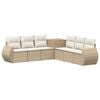 vidaXL Ensemble de Canap&eacute;s 7 pc Beige et blanc cr&egrave;me