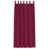 vidaXL Rideaux occultants avec anneaux 2 pcs Bordeaux 225 x 140 cm