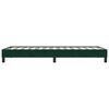 vidaXL Cadre de lit sans matelas vert fonc&eacute; 90x210 cm velours