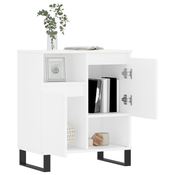 vidaXL Buffet Blanc 60x35x70 cm Bois d'ingénierie