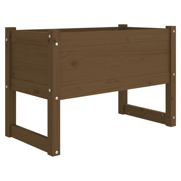 vidaXL Jardini&egrave;re Marron miel 78x40x52 cm Bois massif de pin